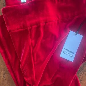 Unique Vintage red velvet hot pants NWT! ♥️
